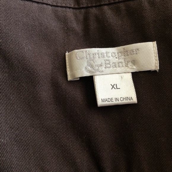 Brown Christopher & Banks Jacket XL - Picture 4 of 7